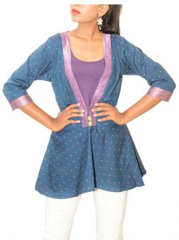 Navy bluer dooby print