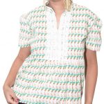 White digital printed top