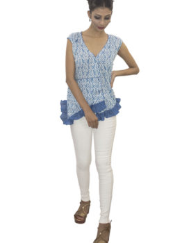 KnDress Women Cotton Gathered Top